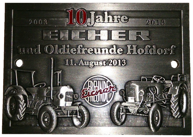 Emblem 10 Jahre Eicher Freunde Hofdorf